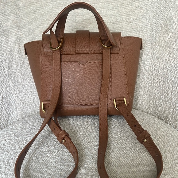 NWT Senreve Brown Maestra Crossbody Bag - Brown Senreve Mini Maestra Pebbled Leather Chestnut Pre Owned With  main image 2